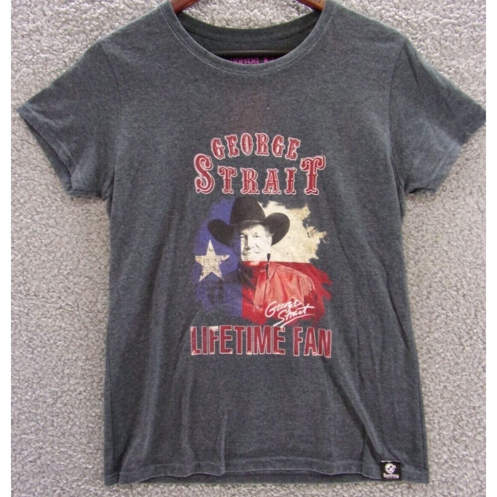George Strait Shirt Womens Medium SunFrog Lifetime Fan Graphic Design